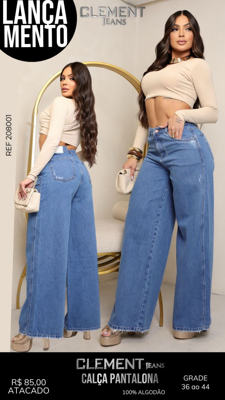 Calça Wide leg